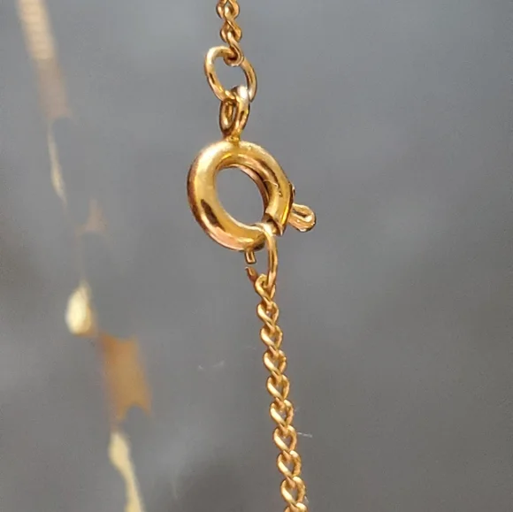 Vintage Trifari signed Zodiac Pisces Gold Tone Choker Necklace - Picture 6 of 9